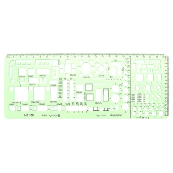 

Plastic Geometric Template Ruler Drawing Tools For Student School Stationery Pro