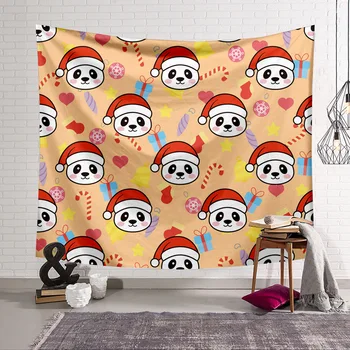 

Cute Cartoon Panda Painting Tapestry 3D Printing Tapestrying Rectangular Home Decor Wall Hanging 06