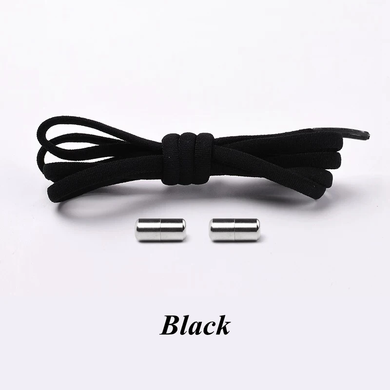 1 Pair Elastic Shoe laces Round No Tie Shoelaces Kids and Adult Sneakers Shoelace Running Leisure Quick Lazy Laces 19 Colors
