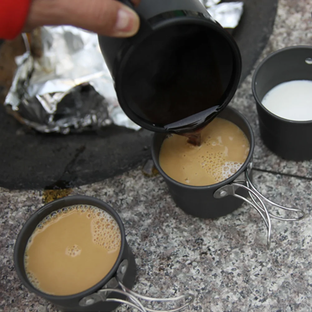 Открытый алюминиевый сплав складная чашка портативный Кемпинг чашка Кемпинг Кофе Чай Кружка Алюминий для пикника