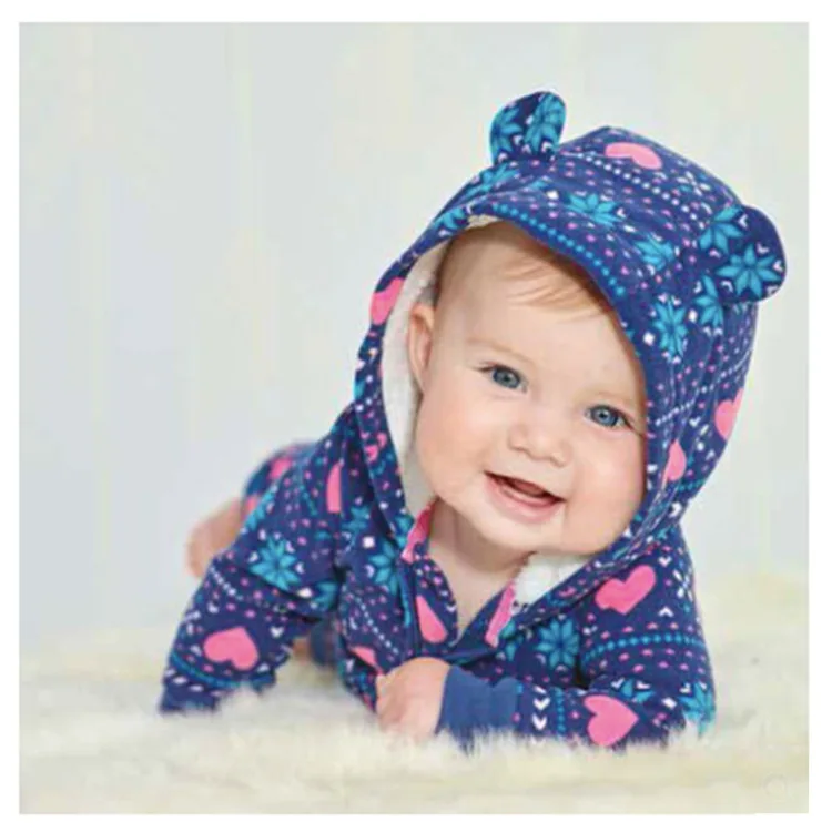 

Newborn Baby Girls Boys Clothes 2020 Autumn Long Sleeve Hooded Cotton Boys Romper Jumpsuits Toddler Baby Infant Clothing