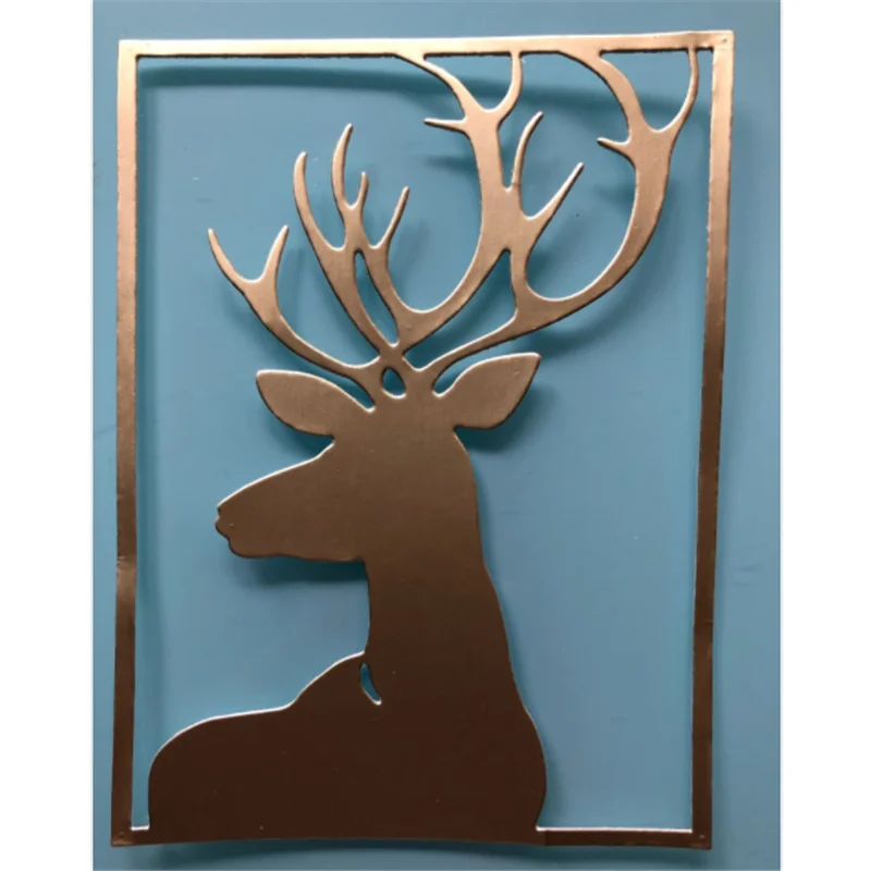 

Kokorosa Deer Frame Metal Cutting Dies New 2019 Stencil for Craft Dies Scrapbooking Decorative Card Stencil Animal Metal Dies