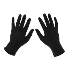 100 шт одноразовые нитриловые перчатки с хорошей кислотной стойкостью, эластичные черные лыжные перчатки для спорта на открытом воздухе