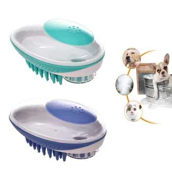 

Pet Dog Bath Brush Comb Silicone Shampoo Massage Brush Shower Hair Removal Comb For Dogs Cats Cleaning Grooming Tool