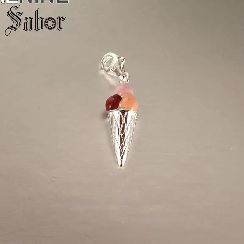 Модный серебряный цвет четыре цвета мороженого Diy амулеты подходят браслеты и