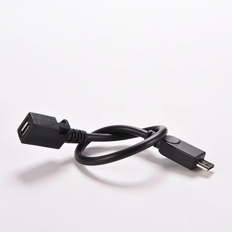 USB Aux Adapter USB Mini Cable 20cm M/F For Micro USB 2.0 Type B Male To Female Extension Cable Wire Extender Charging Cable Cord