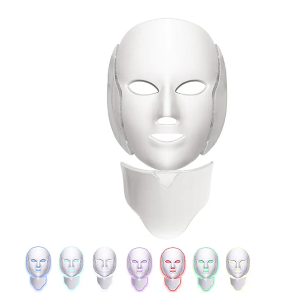  Beauty Skin Mask Instrument Led Mask Beauty Instrument Seven Color Photon Skin Rejuvenation Instrum - 4000186782903
