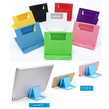 

1 PC Foldable Tablet Stand Desk Phone Holder Plastic Adjustable Angles Bracket For Iphone Ipad Samsung Tablets Phone Holder