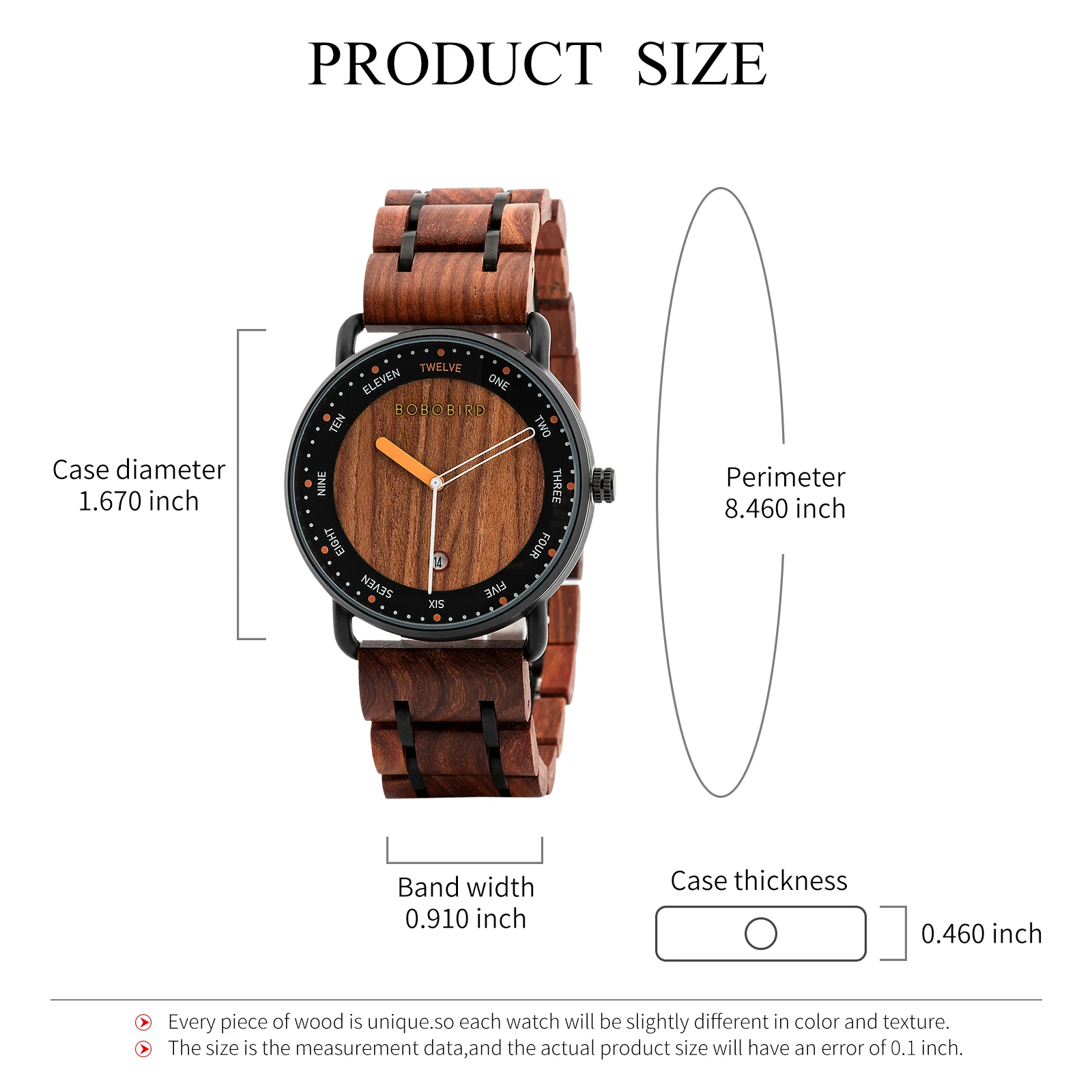 BOBO BIRD Wood Men's Watch Top Brand Luxury Wristwatches Wooden Gift Box Man Clock Fashion Dropshipping relojes para hombre - Image 5