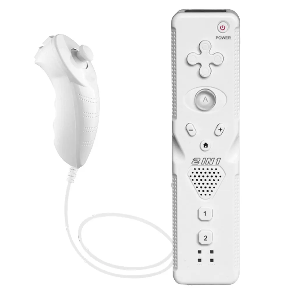 

One Pair For Wii Controller With Motion Plus Remote with Nunchuck For Nintend Wii Gamepad Wireless Joystick