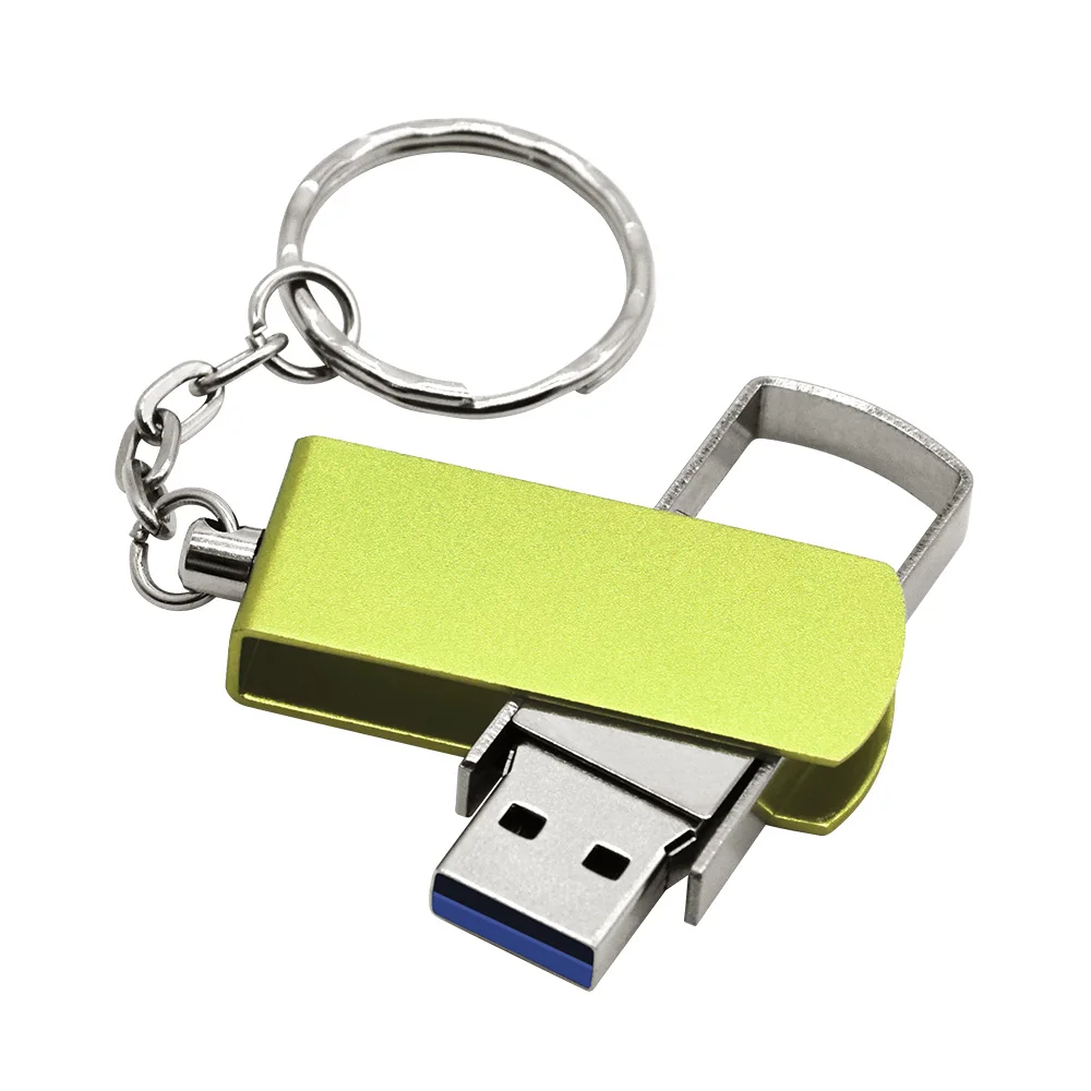 Горячая Распродажа USB 3,0 флеш-накопитель металлическая usb флеш-накопитель высокоскоростной флеш-накопитель 16 ГБ 32 ГБ 64 Гб 128 ГБ usb флеш-накопитель более 10 шт. бесплатный логотип - Цвет: Green