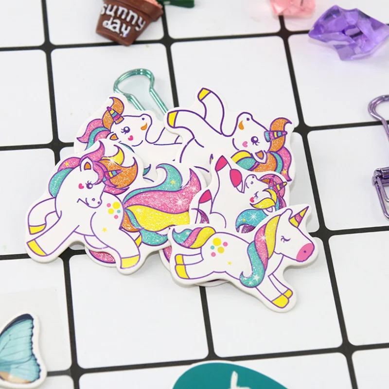 

1 Sheets Unicorn Stickers Cartoon Decorative Stationery DIY Scrapbooking Diary Album Stick Label Bullet Journal Supplies