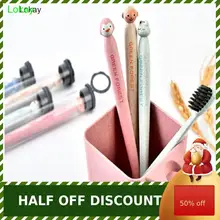 Lokay Милая пшеничная соломенная зубная щетка для ухода за полостью рта бамбуковая мультяшная семейная зубная щетка натуральная Пшеничная солома мягкая щетина чистка зубов