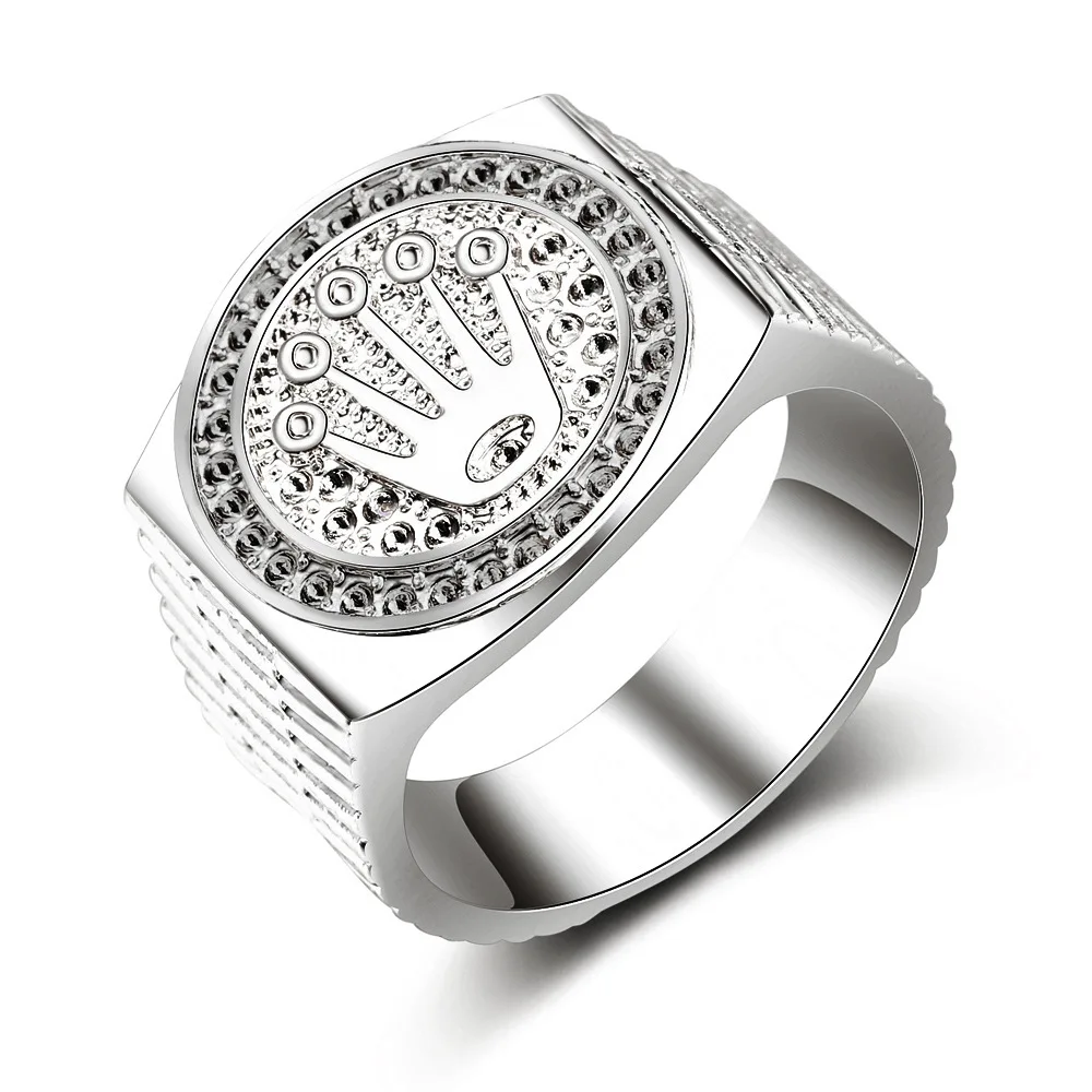 Hip Hop Rock Crown Ring for Men and Women - Fashion Gold Jewelry Ring image 3
