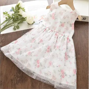 

girls Princess dress 2020 new kids party dresses fashion sleeveless children dress baby clothing