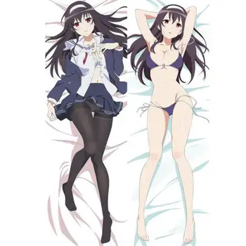 

New Anime Saenai Heroine no Sodatekata Utaha Kasumigaoka Throw Otaku Dakimakura Gift Bedding Hugging Body Pillow Case 150x50 CM