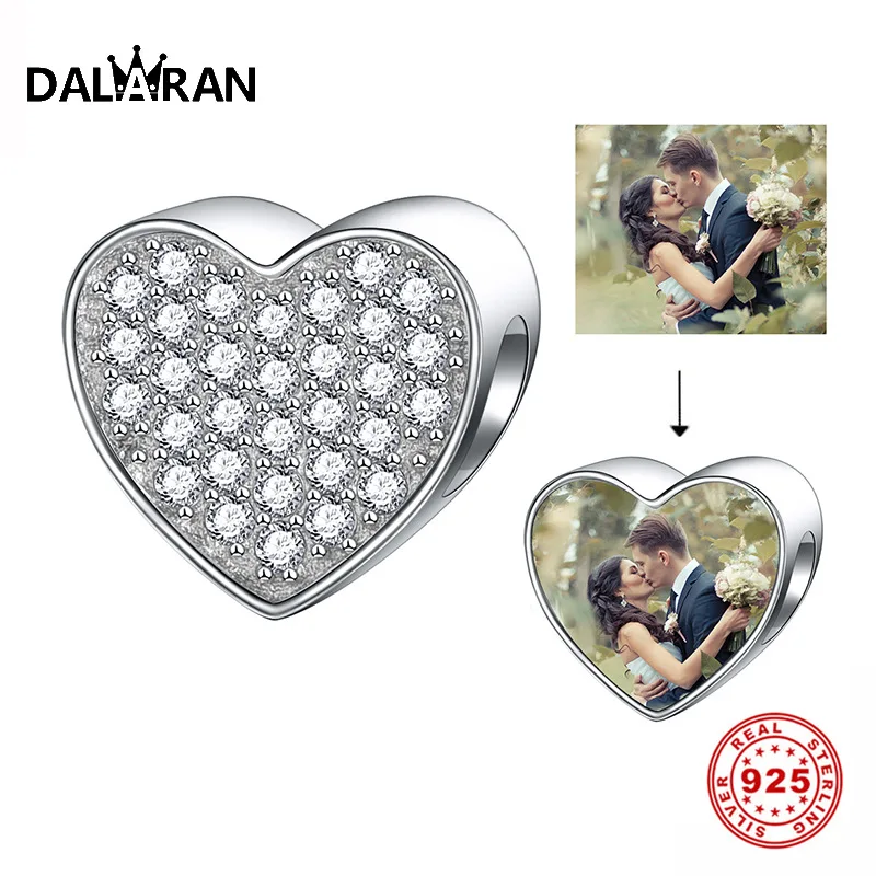 Бусины шармы из серебра 925 пробы в форме сердца|Бусины| |