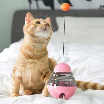 

1 Funny Cat Stick Toy Ball From Hi Artifact Pet Supplies Explosion Model Tumbler Cat Toy Missing Food Ball