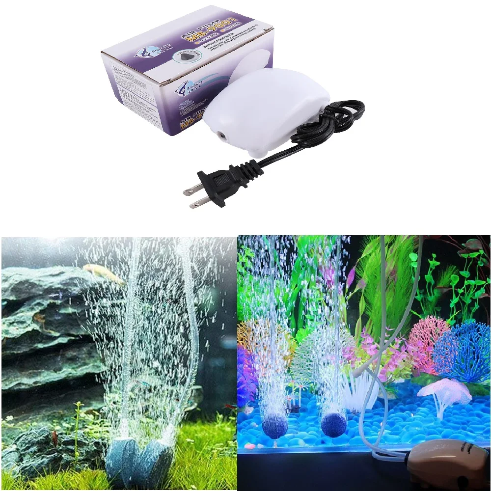 Ultra Low Noise Aquarium Air Pump Fish Tank Mini Air Compressor Oxygen Pump Aquarium Fish Tank Oxygen Pump