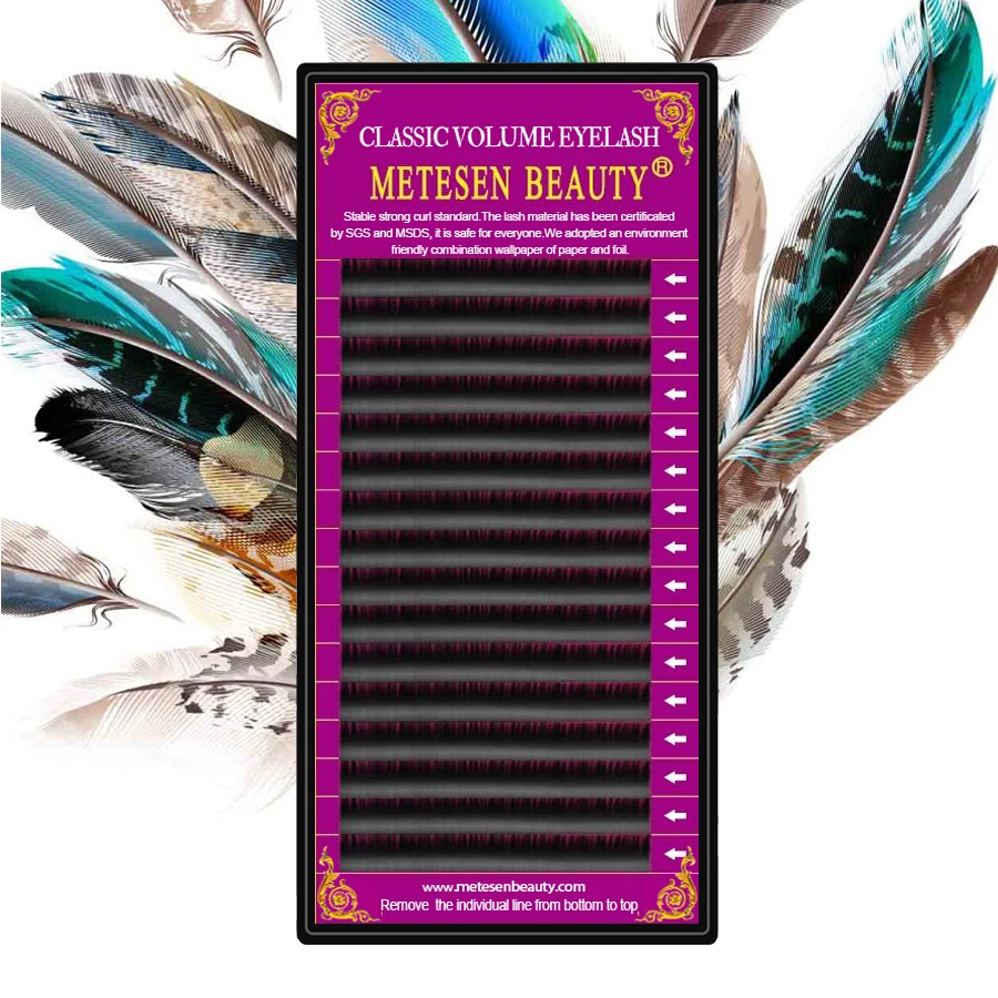 METESEN BEAUTY норковые ресницы 7-15 мм смешанные в одном лотке накладные ресницы 16 линий шелковые ресницы мягкие разделенные ресницы для наращивания