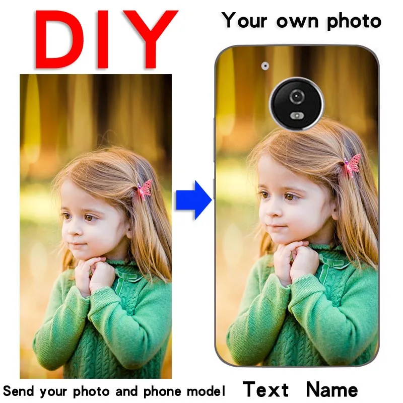 DIY Custom Design Phone Case ForMotorola Moto P30 P40 Play G8 G7 G6 G5S G5 G4 G3 C Plus Soft silicone Print photo Back Cover |