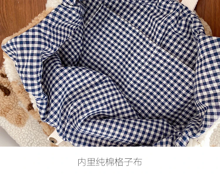 Japanese Style Bear Cute School Bags Girls Large Capacity Single Shoulder Shopping Bag Vest Bags