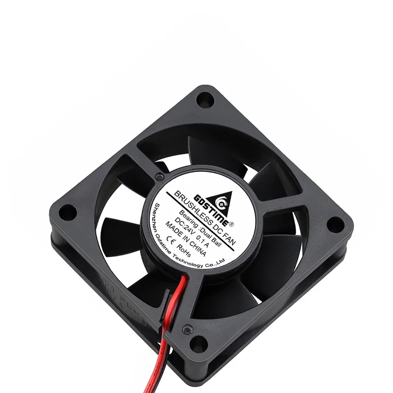 Gdstime-ventilador para Impressora Exaustor Axial de 24v 60 mm x 20 mm 60 mm Esfera Dupla sem Escovas Ventilador de Refrigeração Industrial 6020 6cm 3d - Imagem 4