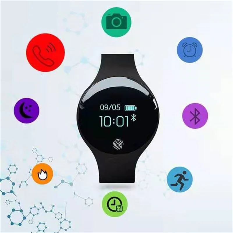 Bluetooth Smart Teen Alarm Clock Watch Supports Health Monitoring Information Push Motion Tracking Sleep Analysis Step Counting |