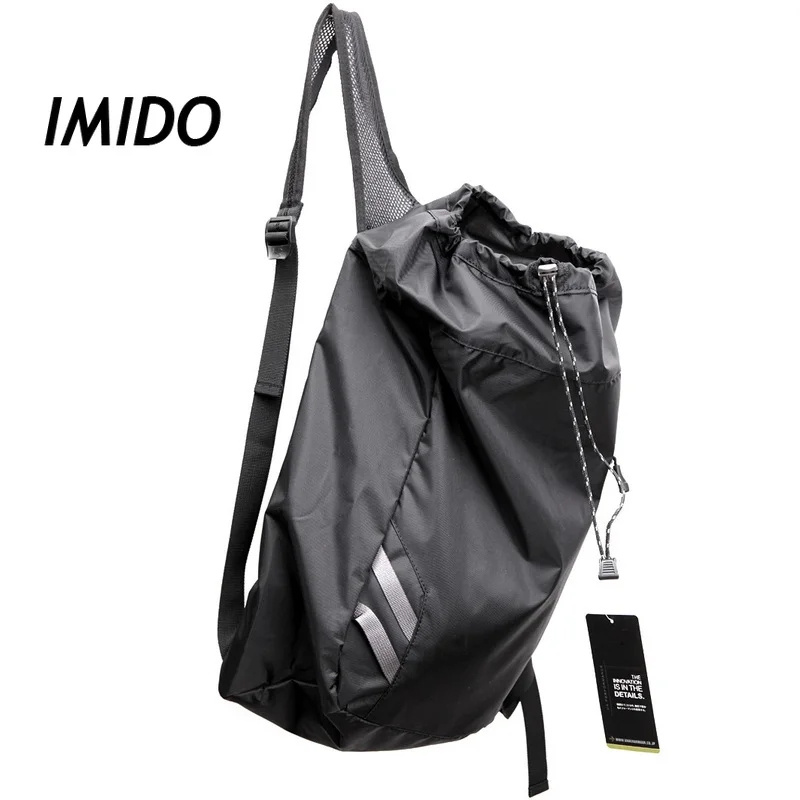 

2020 Sports Leisure Oxford Spinning Backpack Large Capacity Drawstring Opening Fitness Bag Solid Color Waterproof Basketball Bag