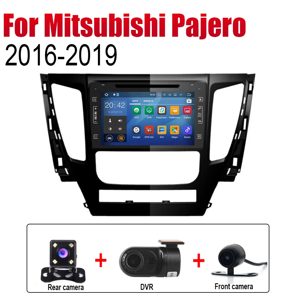 Android Автомобильная магнитола Стерео gps навигация для Mitsubishi Pajero Bluetooth wifi 2din Автомагнитола стерео Multimedi - Цвет: Extra Items