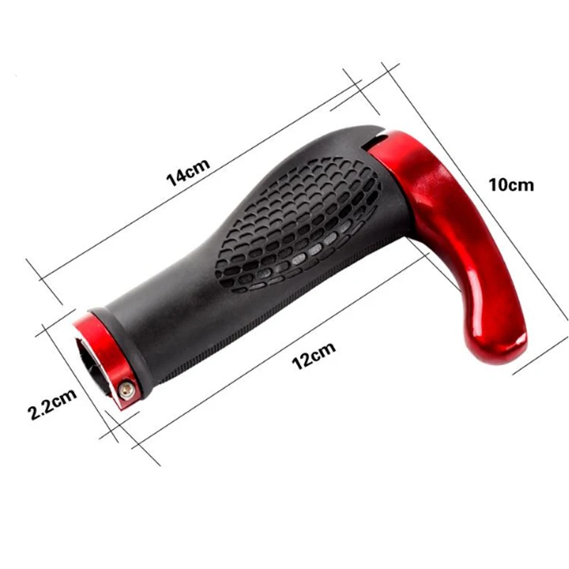 1 Pair MTB Ergonomic Mountain Bike Bicycle Grips Bar End Handlebar Grips Soft Rubber Push on Anti-Skid Parts Cycling Grips 