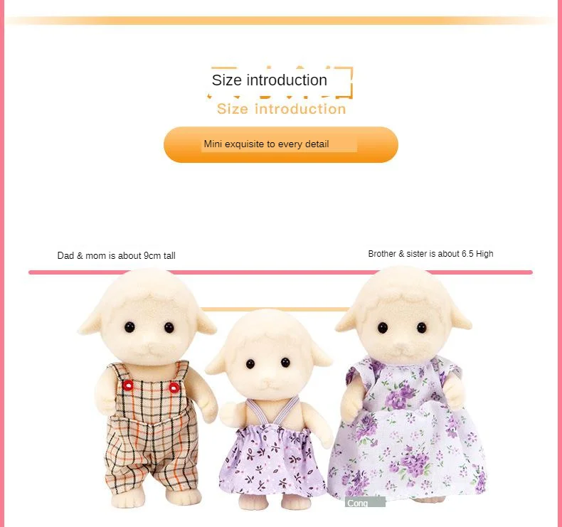Sylvanian Families Toy Sylvanian Families Sheep Family GIRL'S Play House Doll 5127