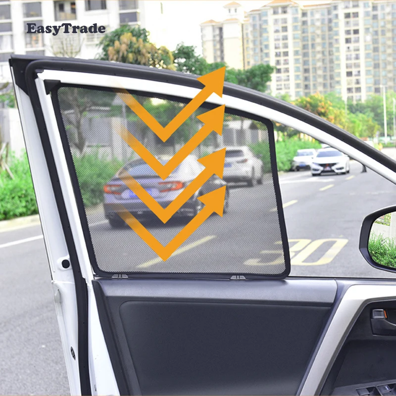 For Mazda CX-5 CX5 2021 2020 2019 2018 2017 2016 Magnetic Car Sun Shade Mesh Sunshade Side Window Sun Visor Sunscreen Insulation