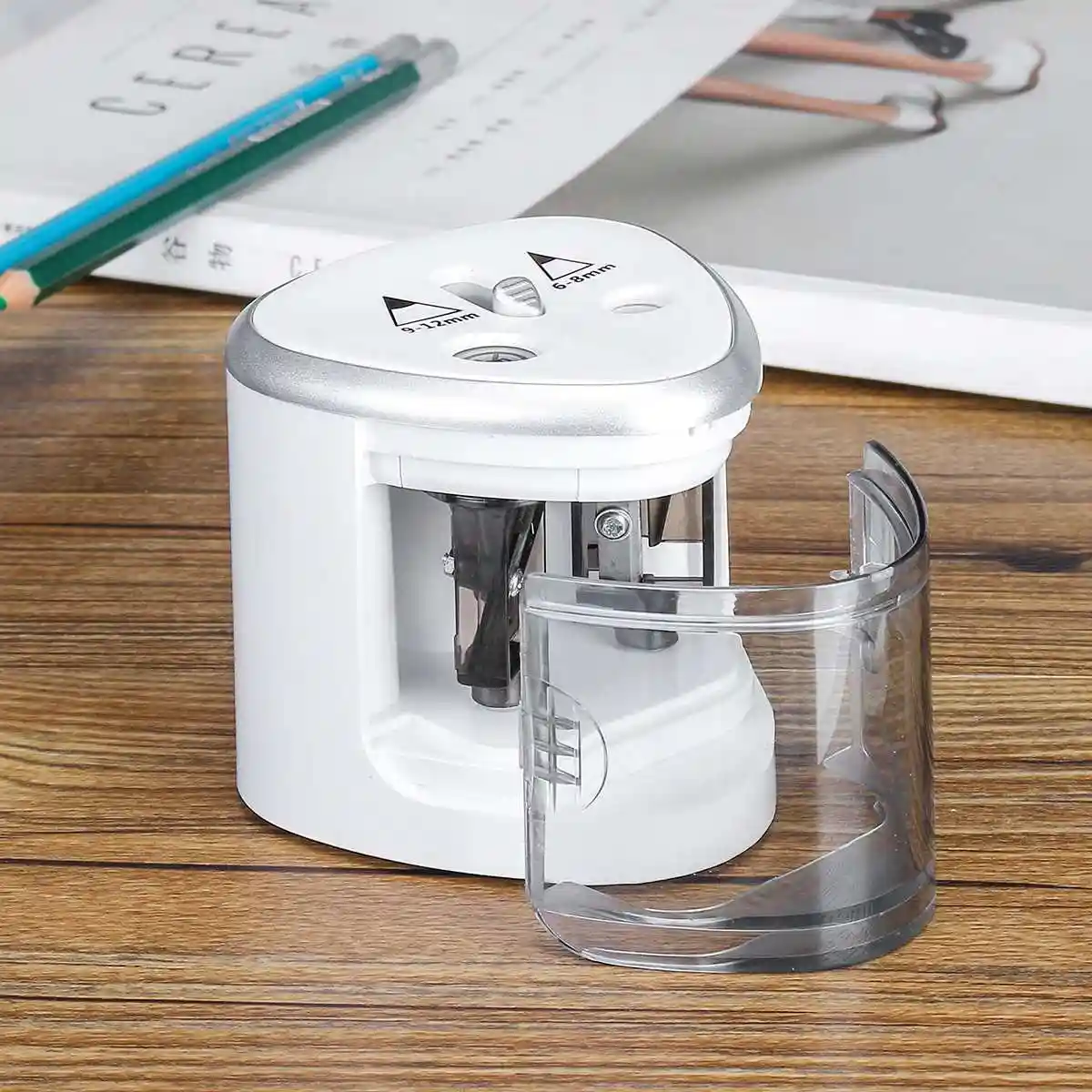 New Automatic Pencil Sharpener Two-Hole Stationery Home Office School Supplies