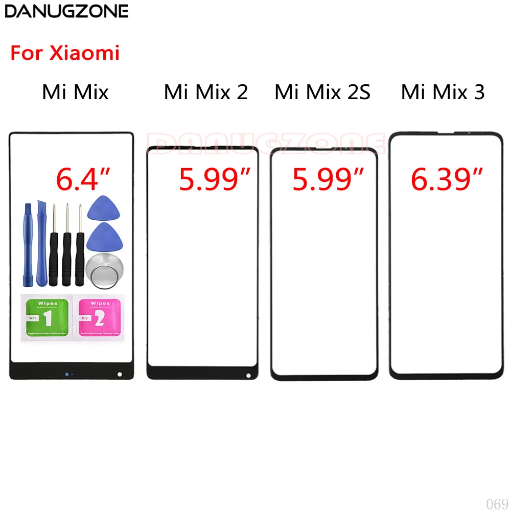 Сенсорный экран Переднее стекло для Xiaomi Mi Mix 2 2S 3 ЖК-дисплей панель объектива |