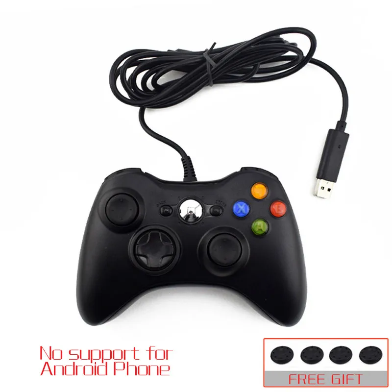 Геймпад "лягушка" для Xbox 360 проводной контроллер для Xbox 360 USB джойстик для PC игровой контроллер Джойстик черный белый геймпад - Цвет: Черный