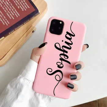 

Vertical Writing Personalized Custom case for iPhone 8 plus 11 pro max clear case for iphone11 pro max phone case cover DIY