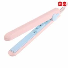Электрический Выпрямитель для волос MINISO 2в1, утюжок для завивки волос, выпрямитель для бороды для путешествий с защитным колпачком