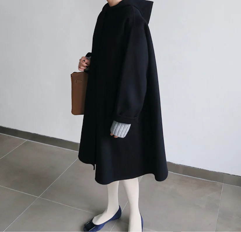Spring Autumn Coat Women Clothes Korean Oversized Women Coat Vintage Wool Coat Women Manteau Femme Casaco YR037 YY2031