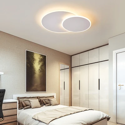 

Rotatable Ultra-thin moden Ceiling led Chandelier For aisle corridor Bedroom Brown/White fixtures moden Chandeliers lighting