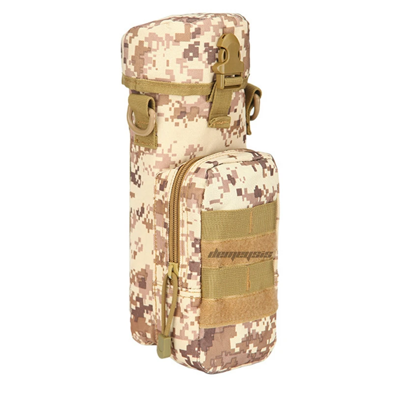 desert digital Molle Военная страйкбольная сумка для воды нейлоновая тактическая Боевая Наплечная Сумка для воды походная бутылка для воды охотничья велосипедная поясная сумка для чайника - Цвет: desert digital