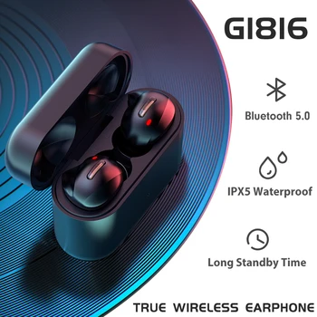 

Wireless Earphone Noise Cancelling Bluetooth 5.0 3D Stereo Headphones IPX5 with Charging Box Earphone