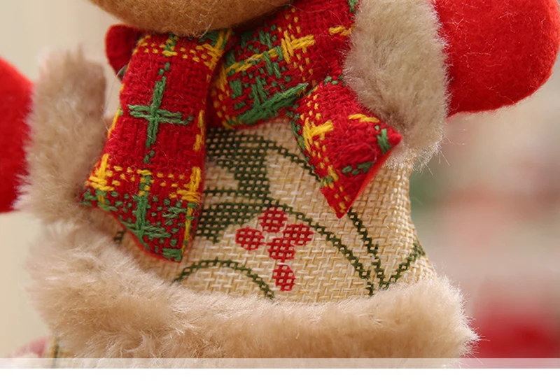 Рождественские украшения, рождественский подарок, Санта Клаус, снеговик, дерево, игрушка, кукла, подвесные украшения для дома