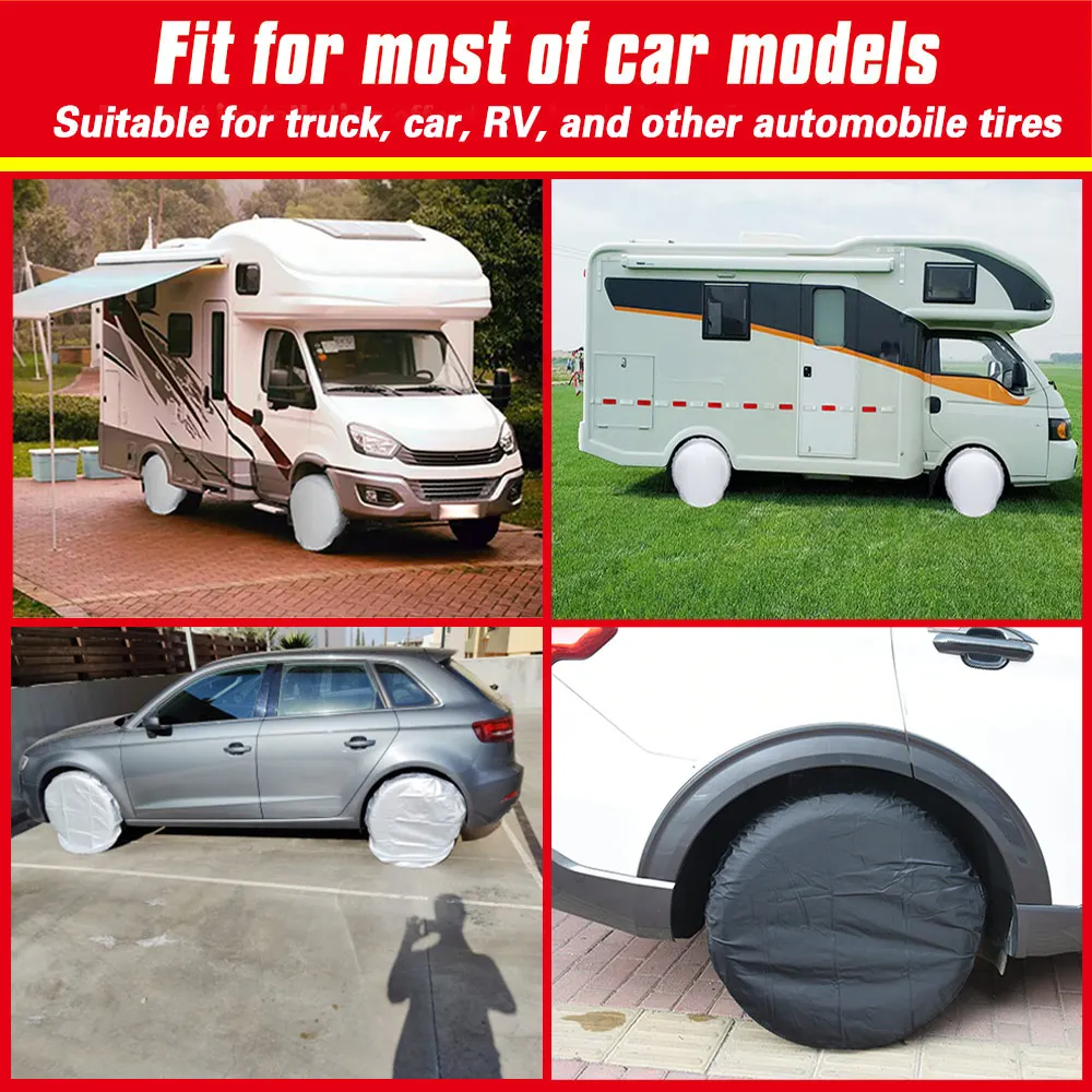 4PCS 27-32 inch Car Tires Storage Bag Wheel Tire Covers Case Vehicle Wheel  Protector for RV Truck Car Camper Trailer Wheel Cover AliExpress