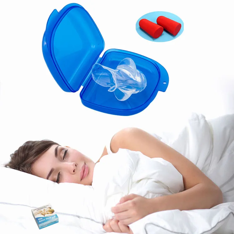 

Health care high transparent silicone tongue guard Sn stop apnea solution sleep breathing device