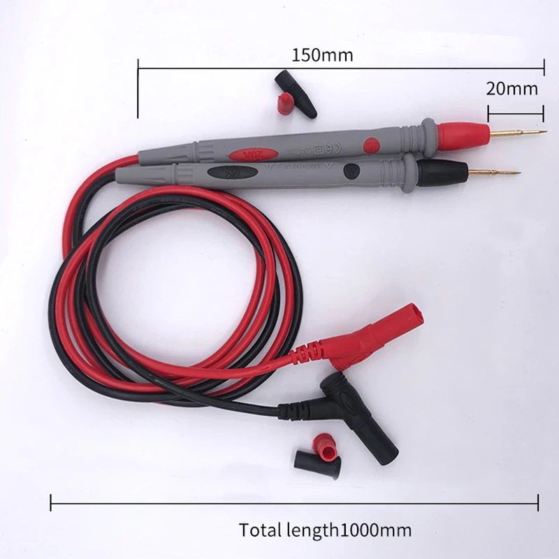 

1 Pair 20A Digital Clamp Meter Multimeter Pins Universal Mini ACA AC DC Current Clamp Tester Pen