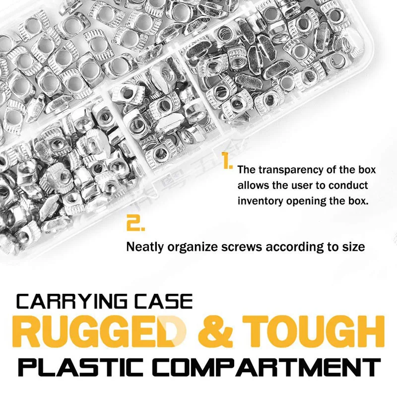 Kit 180 Dadi A T Per Profili Alluminio - M3, M4, M5 Per Stampanti 3D E CNC - Foto 3