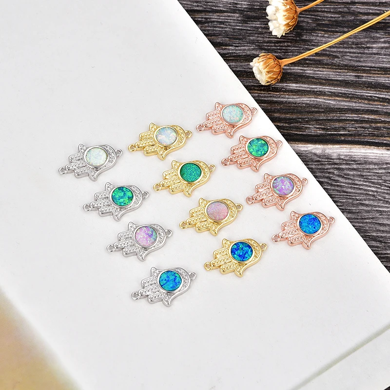 

KAMAF 1PCS batch or 4PCS mix and match devil's palm Opal DIY bracelet with stone lovers jewelry gift