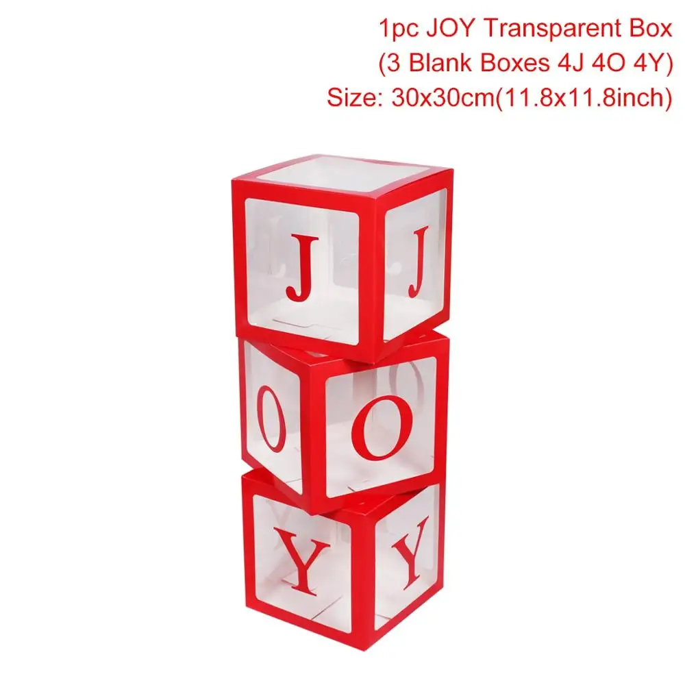 QIFU Рождественская Подарочная коробка с надписью JOY Doll упаковочная коробка Рождественские подарки упаковочная сумка Рождественские украшения для дома детские подарки - Цвет: Gifts Bags