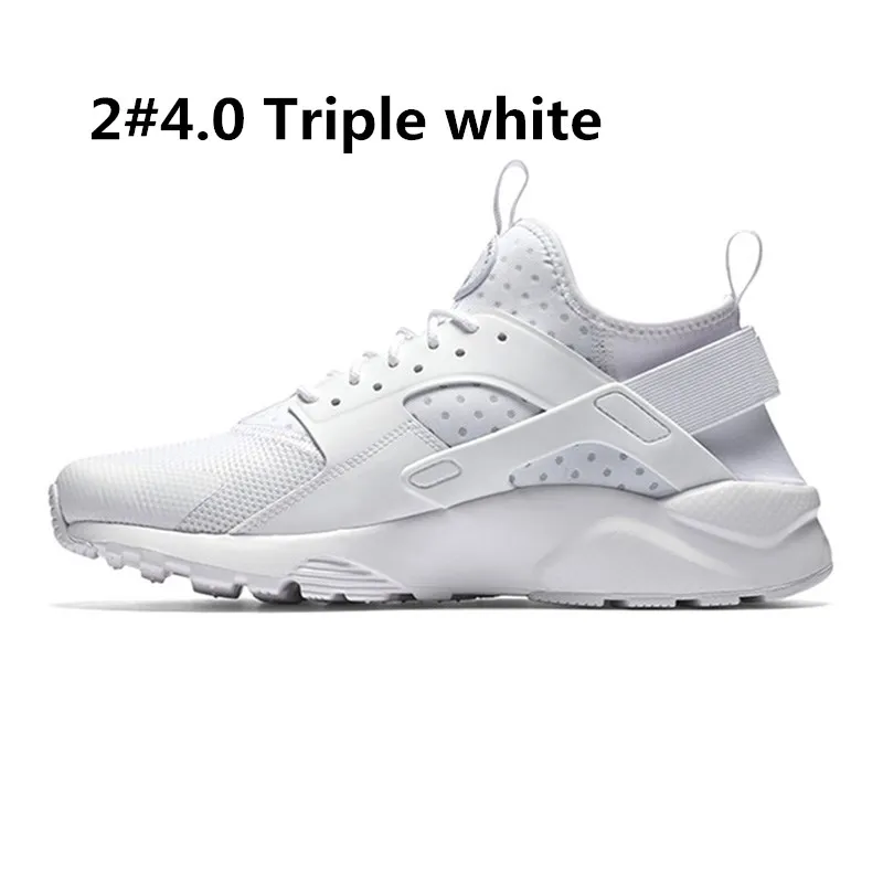 Huarache 4,0 1,0 кроссовки Мужские Женские тройные белые черные красные розы Huraches дышащие Спортивные кроссовки S